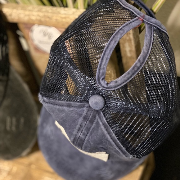 Firefighter Wife/Police Wife Distressed TruckerCap - Picture 4 of 6